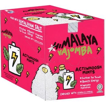 Big Foot Himalaya Vajomba Actiwhoosh Mints Candy 12pcs 15g
