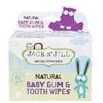 Jack N Jill Baby Gum Tooth Wipes Neutral Flavor Allnatural Safe 25 Pack