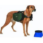 Stansport Saddle Bag For Dogs Blue With Black Trim 13"l X 10" W