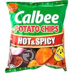 Calbee Potato Chips Hot And Spicy 22g
