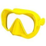 Seac Touch Scuba Diving Snorkeling Freediving Mask Mono Lens Frameless Sye Yellow