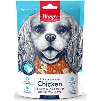 Wanpy Dog Treat Oven Roasted Chicken Jerky Bar 100g