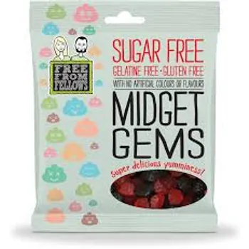 Free From Fellows Midget Gems Sweets 100g