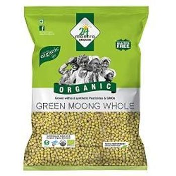 24 Mantra Organic Green Moong Dal Whole 500g
