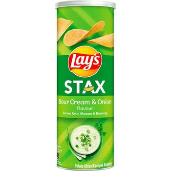 Lay's Stax Sour Cream and Onion Potato Chips 135g