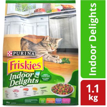 Friskies Delish Cat Dry Food Indoor Delights 1.1kg