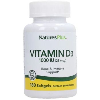 Nature's Plus - Bone & Immune Support, Vitamin D (180 softgels)