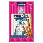 Vitakraft 100% Pure Stick Coalfish Cat Snacks 4 Sticks 20g