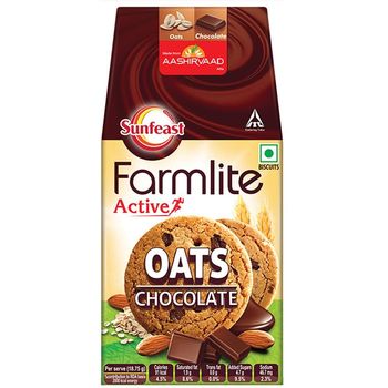 Sunfeast Farmlite Biscuit Cookies Oats And Chocolate 150g