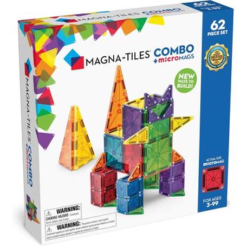 Magna-Tiles Combo And Micromags 62 Piece Set