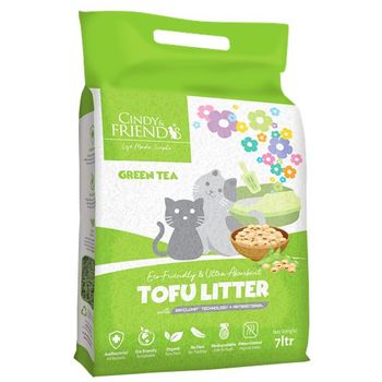 Cindy & Friends Cat Cleaning Soybean Cat Green Tea Flavor 7kg