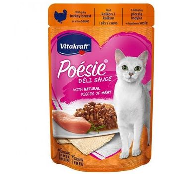 Vitakraft Cat Food Poesie Delisauce Turkey 85g