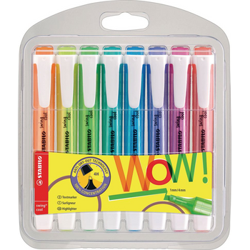 Stabilo Swing Cool Highlighter Wallet of 8 Assorted Colours