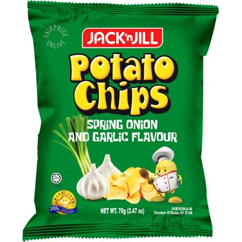 Jack 'n Jill Potato Chips Spring Onion 70g