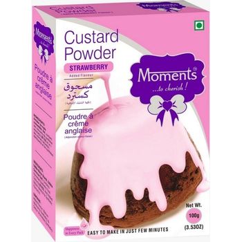 Moments Custard Powder Strawberry 100g