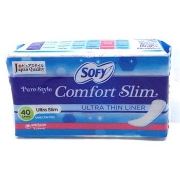 Sofy Pantyliner Pure Style Comfort Slim Unscented 40pcs