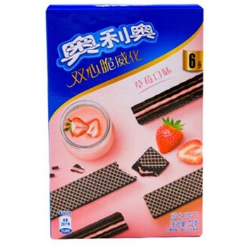 奥利奥双心脆威化草莓味72g | Oreo Sandwich Wafer Strawberry 72g