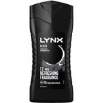 Lynx Black Shower Gel Men Body Wash 250ml