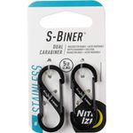 Nite Ize S Biner Carabiner Clip 1 Black 2 pcs