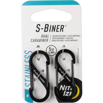 Nite Ize S Biner Carabiner Clip 1 Black 2 pcs