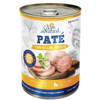 Alps Natural Pate Wet Food Turkey Loaf Recipe 400g