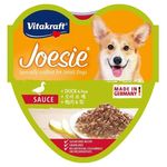 Vitakraft Joesie Hearts Duck & Pear In Sauce Tray Wet Dog Food 85g