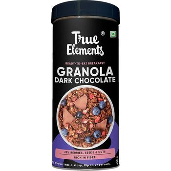 True Elements Baked Granola Almonds And Dark Chocolate 450g