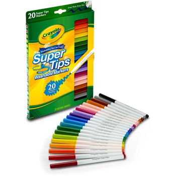 Crayola Super Tips Washable Markers 20 Pack