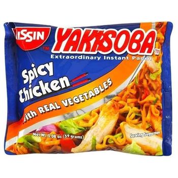 Nissin Yakisoba Instant Pancit Spicy Chicken Flavor 59g