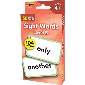 Teacher Created Resources Sight Words Flash Cards Level B