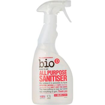 Bio D All Purpose Sanitiser­ Spray 500ml Powerful Non Scratch Sanitiser