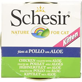 Schesir Sc-c185 Kitten Chicken Fillet With Aloe Cat Canned Food 85g