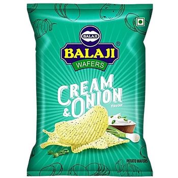Balaji Cream And Onion Potato Wafers 40g