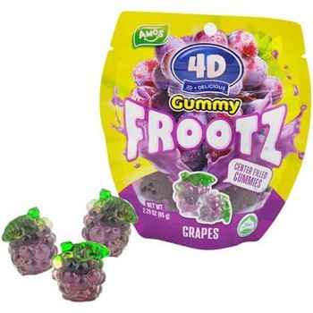4D Gummy Fruit Juicy Grapes 65g