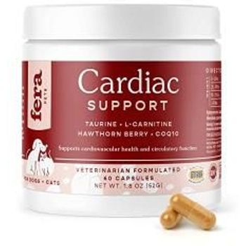 Fera Pets Cardiac Support Supplement For Dogs And Cats - 60capsules