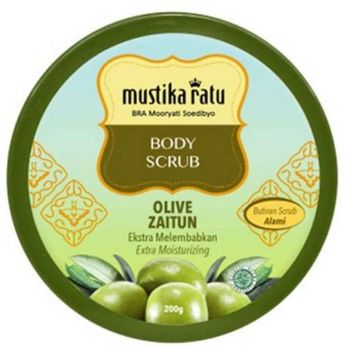Mustika Ratu Body Scrub Olive Zaitun Indonesia 200g