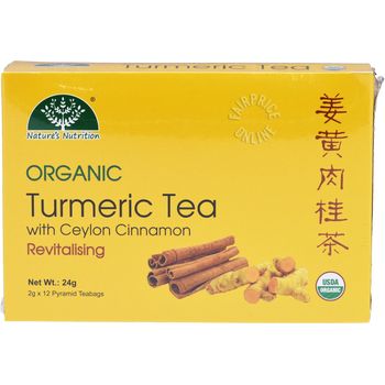 Nature's Nutrition Organic Tea Tumeric Ceylon Cinnamon