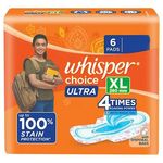 Whisper Choice Ultra Sanitary Pads XL 6pcs