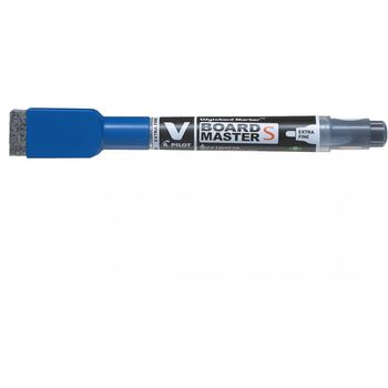 Pilot V Board Master S 3.5mm Tip Extra Fine Whiteboard Marker with Eraser Blue