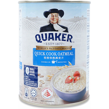Quaker Quick Cooking Oatmeal Tin 400g