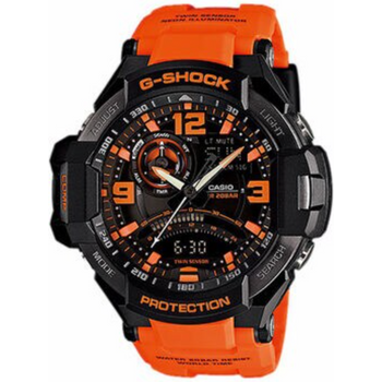 Casio G-shock Ga-1000 Gravity Defier Black Orange ga-1000-4adr