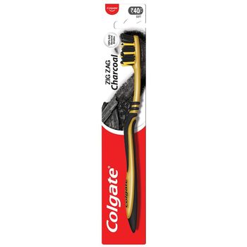 Colgate Zig Zag Charcoal Soft Bristle Manual Toothbrush for Adults