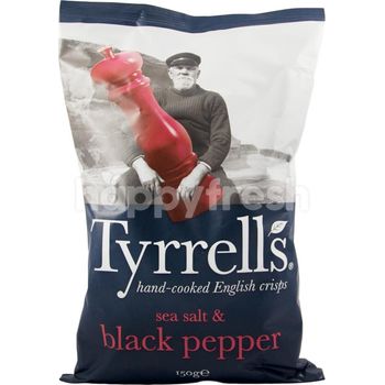 Tyrrell's Chips Sea Salt Crushed Black Pepper 150g