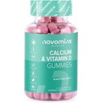 Novomins Calcium Gummies 400mg Calcium With Vitamin D and K2 400ml