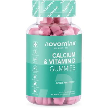 Novomins Calcium Gummies 400mg Calcium With Vitamin D and K2 400ml