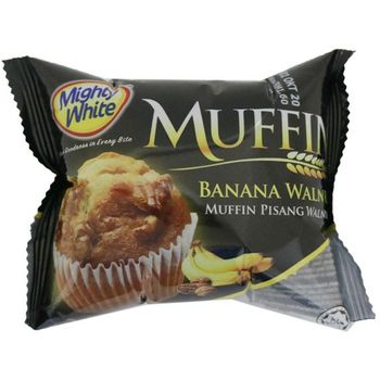 Mighty White Muffin Banana Walnut 70g