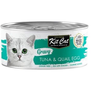 Kit Cat Canned Food Gourmet Tuna And Quail Egg 70g