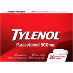 Tylenol Paracetamol 500mg For Adults