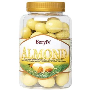 Beryl's Crunchy Almond White Chocolate Jar 380g