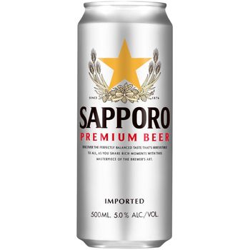 Sapporo Beer Can 24 x 500ml